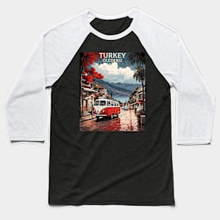Oludeniz Turkey Vintage Retro Travel Tourism Baseball T-Shirt